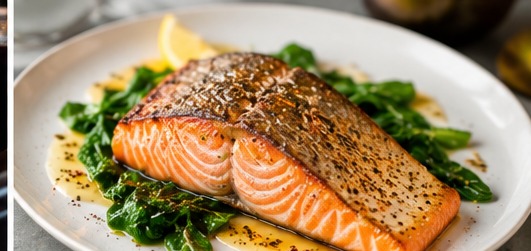 Grilled salmon