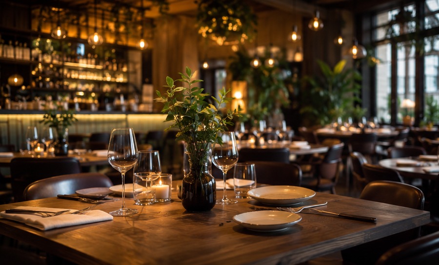 Elegant restaurant interior